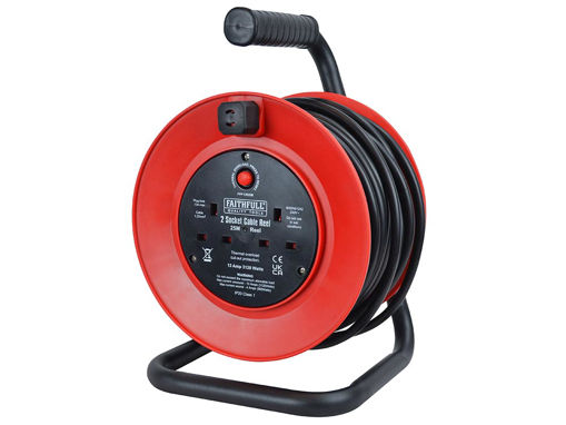 Picture of Faithfull Cable Reel 20m 230V 13A