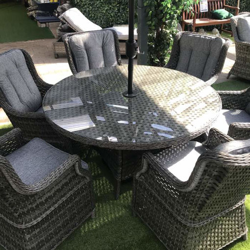 Picture of Amalfi Rattan 6 Seater Set | MJT622