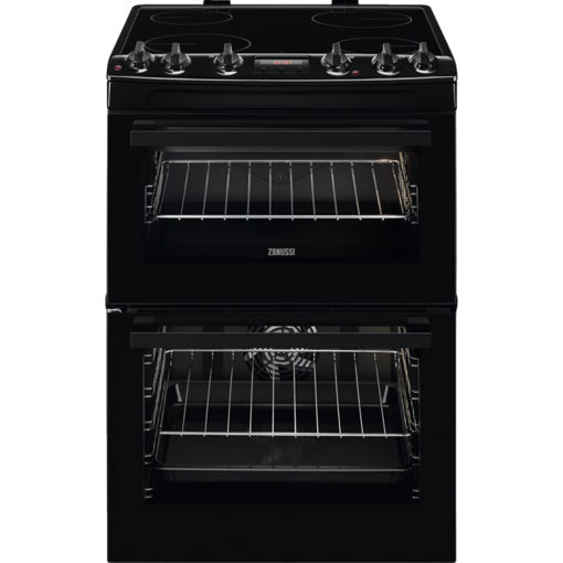 Picture of Zanussi Electric Cooker Black 600mm | ZCV66250BA