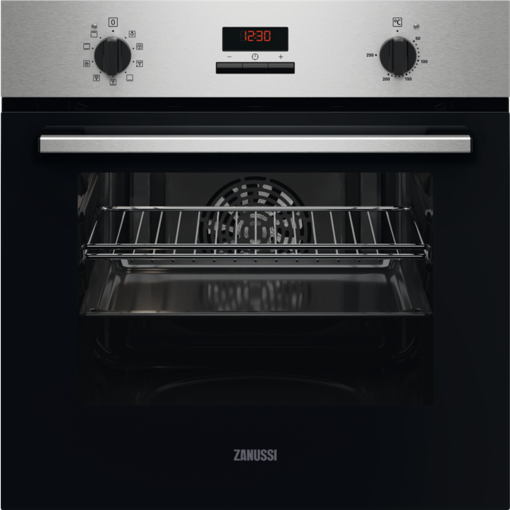 Picture of Zanussi Electric single Oven Steel 600mm | ZOHNE2X2