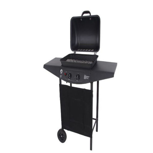 Picture of Oscar 2 Burner Gas BBQ black