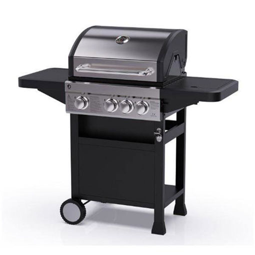 Picture of Oscar 3 Burner Gas BBQ with Side Burner