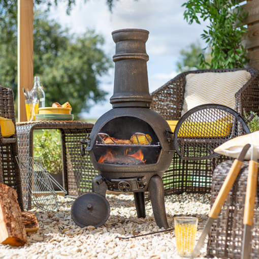 Picture of La Hacienda Sierra Large Cast Iron Chimnea