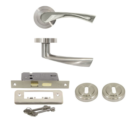 Picture of Deanta Coney Set | Satin Nickel