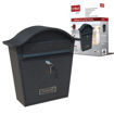 Picture of De Vielle Traditional Post Box Black "No Junk Mail"