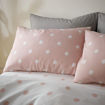 Picture of Brushed Spot Duvet Set Pink