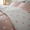 Picture of Brushed Spot Duvet Set Pink