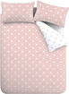 Picture of Brushed Spot Duvet Set Pink