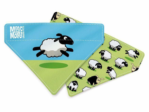 Picture of Max & Molly Black Sheep Bandana Large 