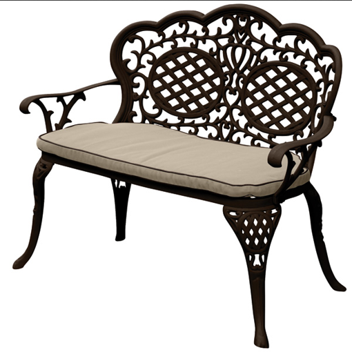 Picture of Ballygowan Love Seat | Hammered Bronze