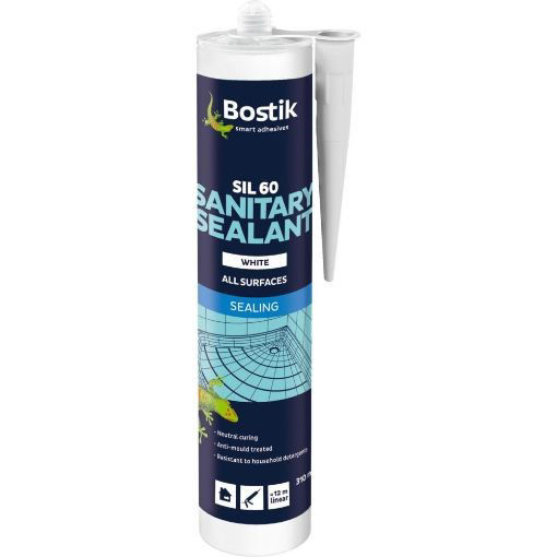 Picture of Bostik Sil 60 Silicone 310ml | White 