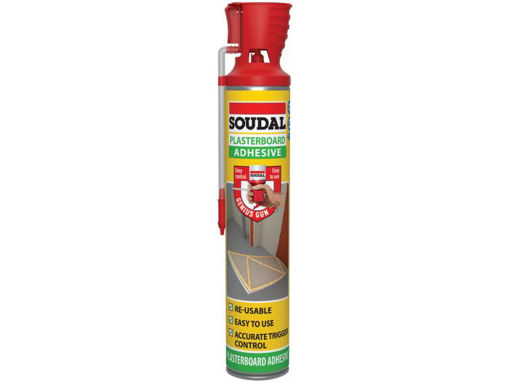 Picture of Soudal Plasterboard Adhesive Foam Genius Gun 750ml