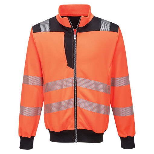 Picture of Portwest PW3 Hi-Vis Sweatshirt | Orange & Black