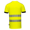 Picture of Portwest PW3 Hi-Vis Comfort T-shirt | Yellow & Black