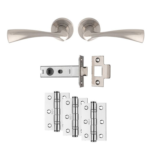 Picture of Ultimate Door Pack Sintra | Satin Nickel | Privacy 