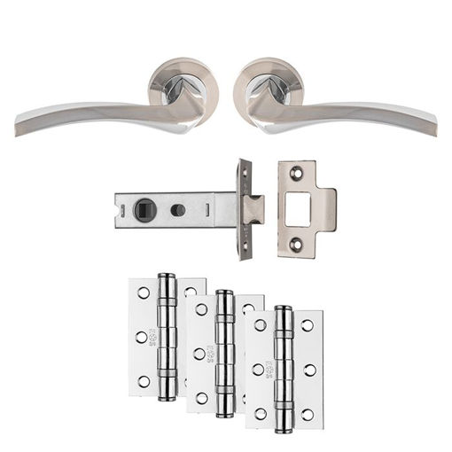 Picture of Ultimate Door Pack Sines | Satin Nickel | Privacy