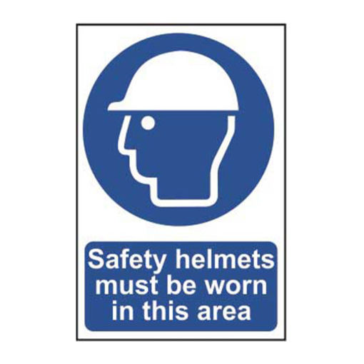 Picture of Sign "Safety Helmets Must Be Worn" 200x300mm