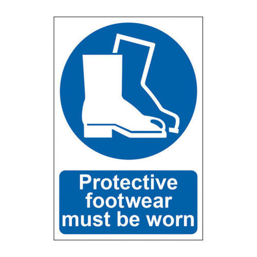 Picture of Sign "Protective Footwear Must Be Worn" 200x300mm