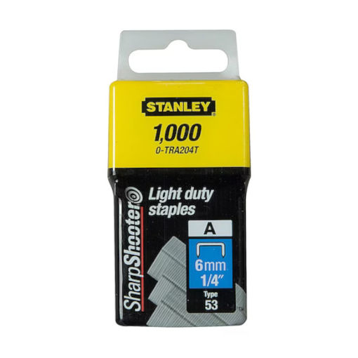 Picture of Stanley 6mm Light Duty Staple 1000pk