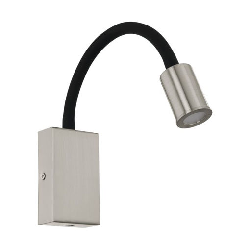 Picture of Eglo Tazzoli Wall Light | Black & Nickel | 96567