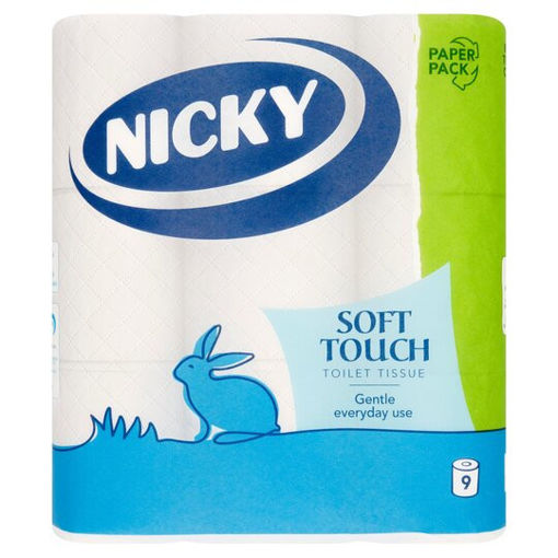 Picture of Nicky Soft Touch Toilet Tissue 9 Rolls