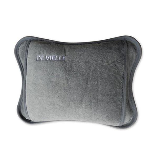 Picture of De Vielle Plush Covered Rechargeable Hot Water Bottle | Grey