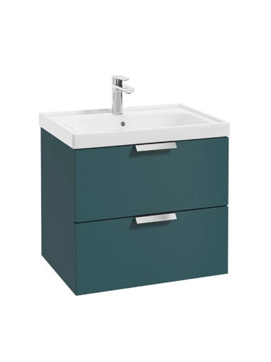 Picture of SO Stockholm 600mm Vanity & Basin | Wall | Ocean Blue | Chrome