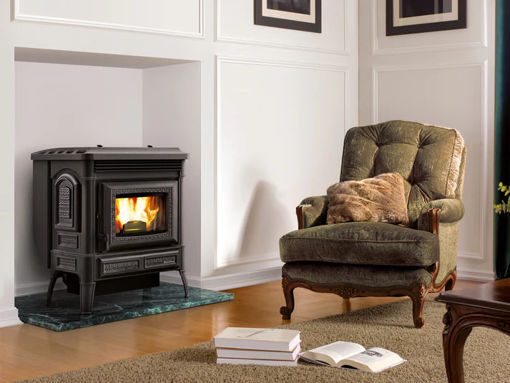 Picture of Nordica Teodora Pellet Stove | Matt Black