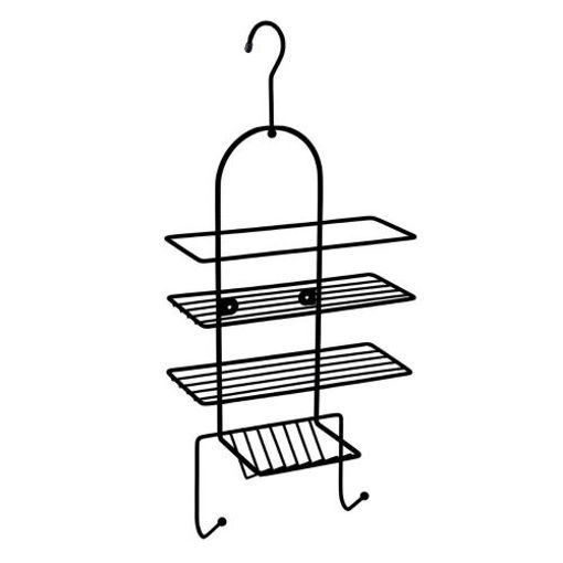 Picture of De Vielle 3 Tier Shower Caddy | Matt Black 