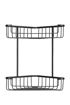 Picture of Croydex 2 Tier Corner Basket | Matt Black