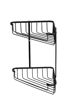 Picture of Croydex 2 Tier Corner Basket | Matt Black