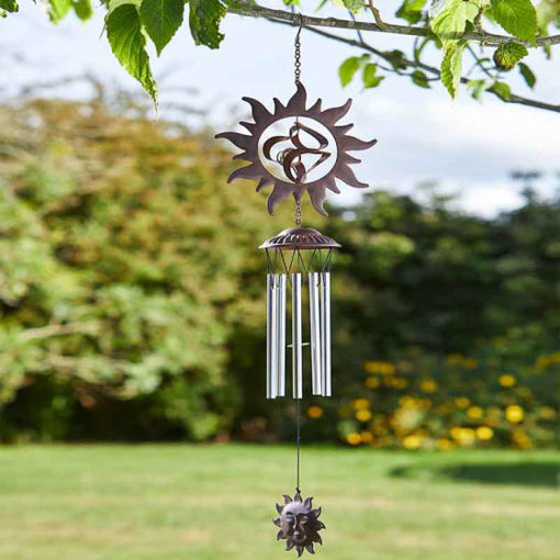 Picture of Rusty Sun Windchime 72cm