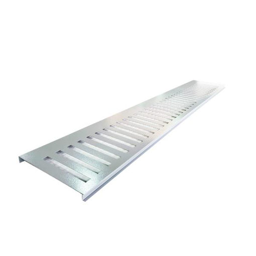 Picture of Satus Fence Panel | Vertical Line Trellis | Goosewing Grey
