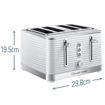 Picture of Russell Hobbs Inspire 4 Slice Toaster | White | 24380